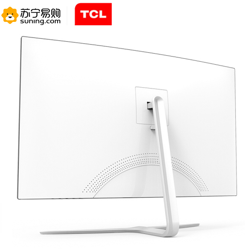 TCL T27M6C 27英寸1800R曲面抗蓝光不闪高清显示器(白色+银色) 混色