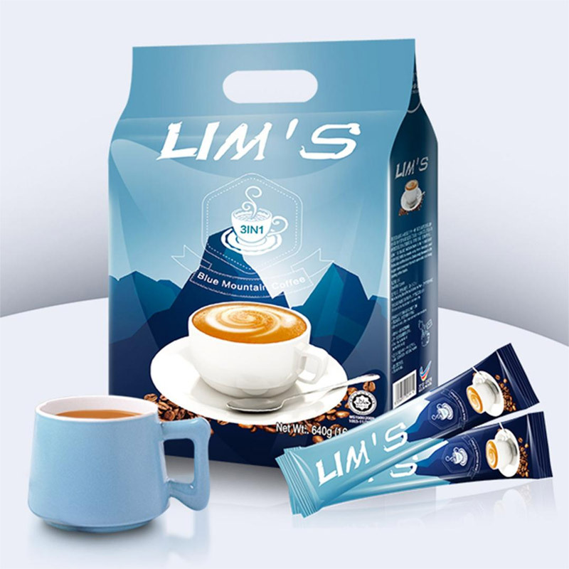 lims零涩蓝山风味速溶三合一咖啡固体饮料640g