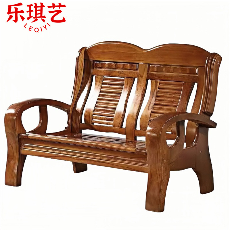 乐琪艺 实木沙发 双人位 张高清大图