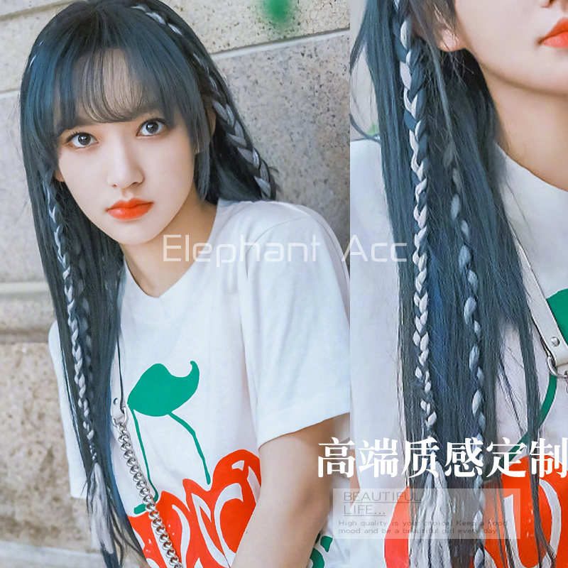 个性发饰男女脏辫彩辫发饰银灰色5条装无发卡（单位：个）（BY）