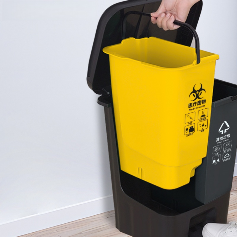 攸形 脚踏式 垃圾桶高清大图