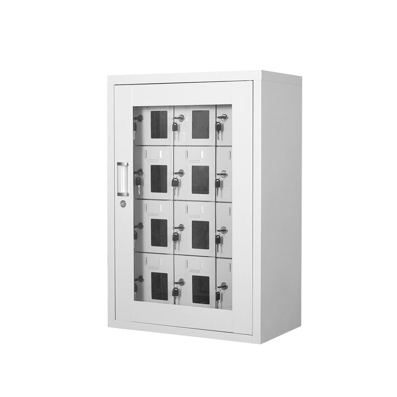 亿铁(YI TIE)带锁手机存放柜加厚外玻款带充电 12门520*350*780mmSJGY612/个