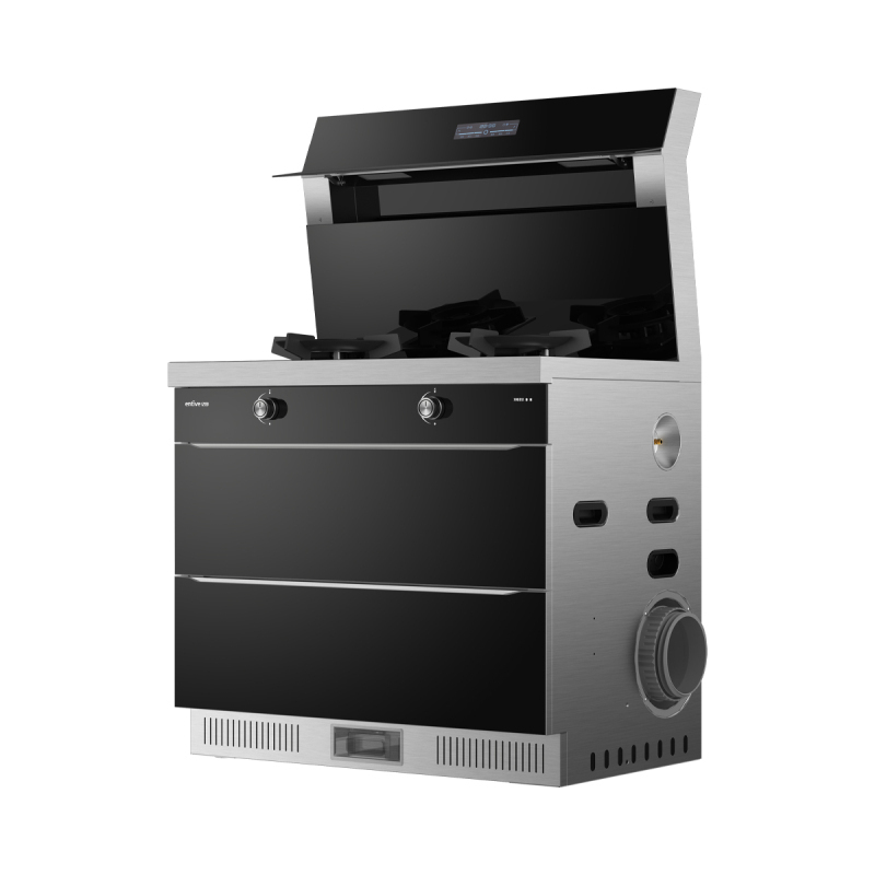 亿田 entive J05X 集成灶 消毒烘干柜 储物柜 油烟机 5.0Kw大火力 集成灶一体灶家用消毒(液化气)
