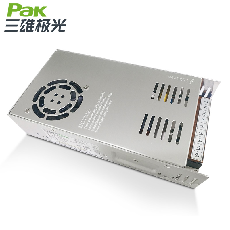 三雄极光星启 LED恒压驱动电源展柜硬灯条60W DC24V低压灯带变压器接线柱型无频闪 2支装