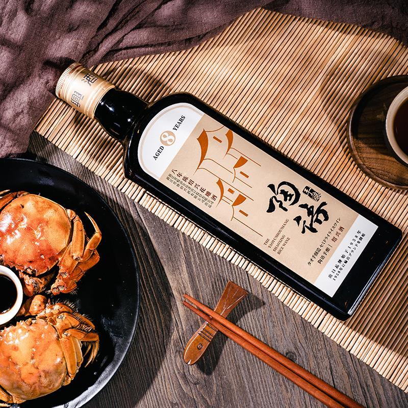 塔牌 陶语手酿 八年陈 绍兴花雕酒 500ml*6瓶 整箱装 半干手工黄酒 14度