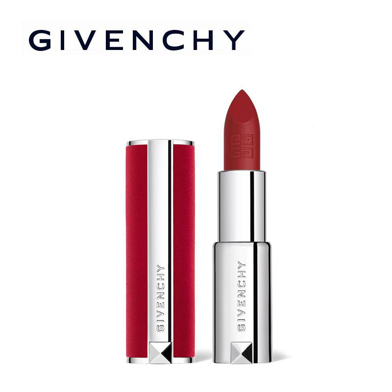 [国内专柜版]纪梵希高定香榭红丝绒唇膏 红丝绒口红N37# 朱砂砖红色 复古显白高清大图