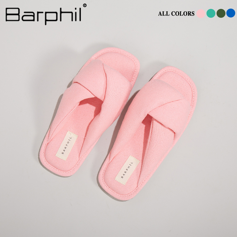 Barphil拖鞋女室内家居2023秋冬季新款外穿厚底防滑情侣款棉拖鞋