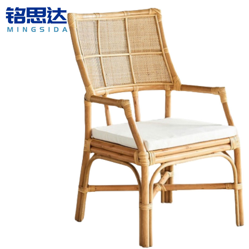 铭思达藤椅休闲椅把