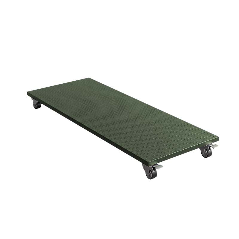 东升顺军绿色移动托盘战备物资平板推车可移动仓储物资运输推车军绿色移动托盘2000*700*170mm