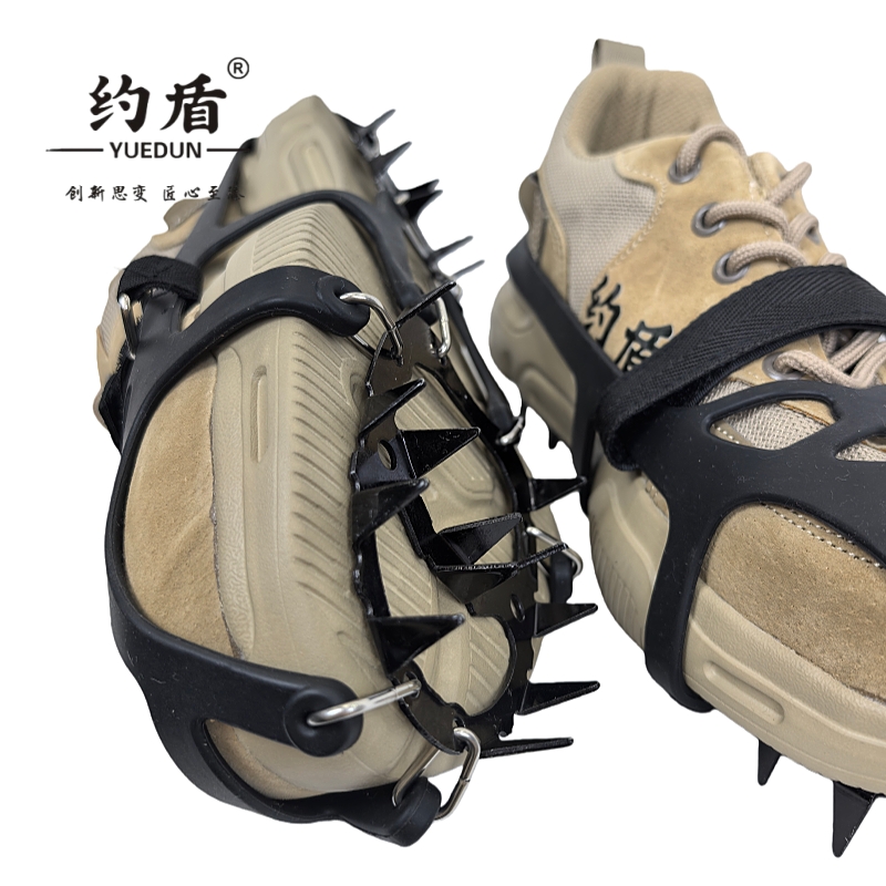 约盾 18齿魔术贴锰钢冰爪防滑鞋套 CRMP06/双高清大图
