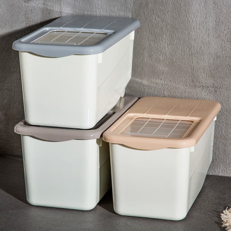 权夫人储米桶装米箱用料防虫防缸面粉收纳盒10kg储面箱图片