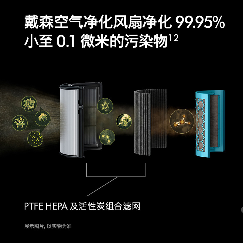 戴森(Dyson)戴森加湿空气净化风扇PH05 黑金 545012-01高清大图