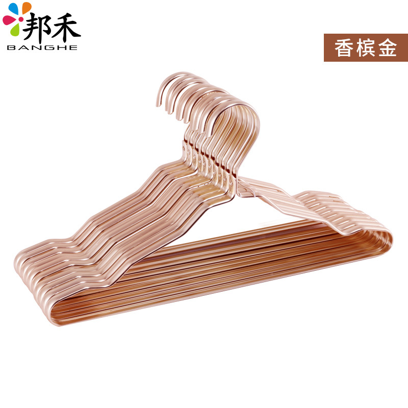 邦禾 全铝合金衣架 大衣晾衣架 室内挂衣架 挂钩衣撑多功能衣服架