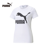 PUMA彪马 新款女子休闲印花圆领短袖T恤Classics Logo Tee 53228102