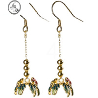 JiMi和田玉耳坠2022新款气质款925银银圆绣球耳环女长款轻奢玉石耳饰