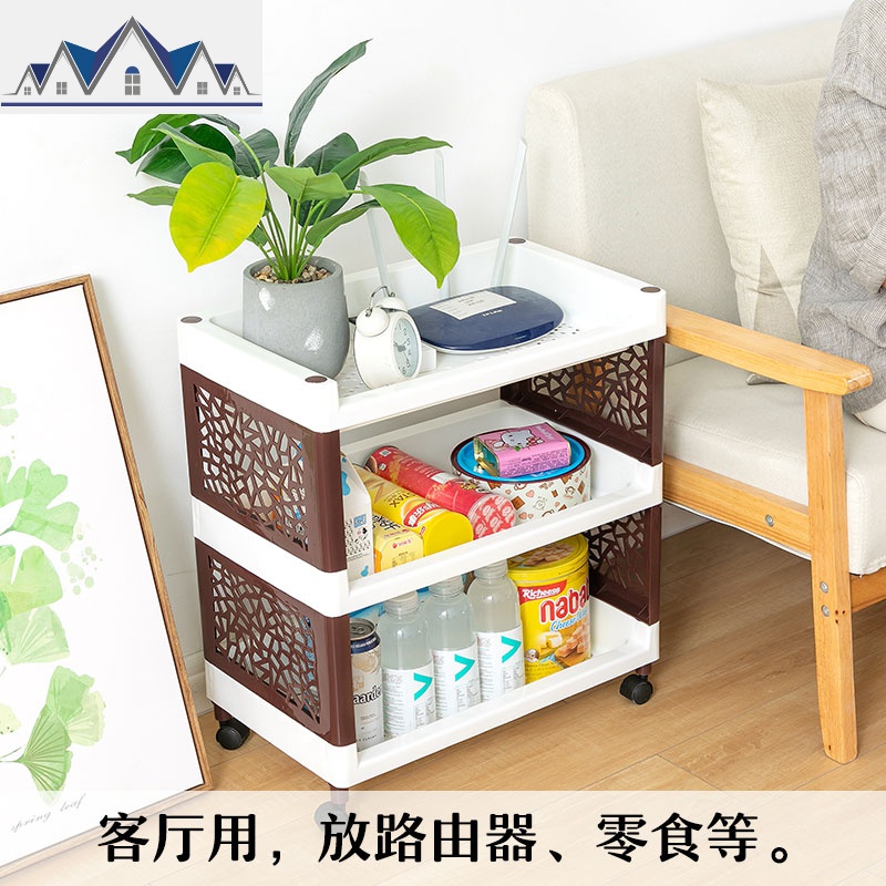 五层收纳柜子储物柜多功能经济型塑料简易卧室床头收纳柜子置物柜 三维工匠高清大图