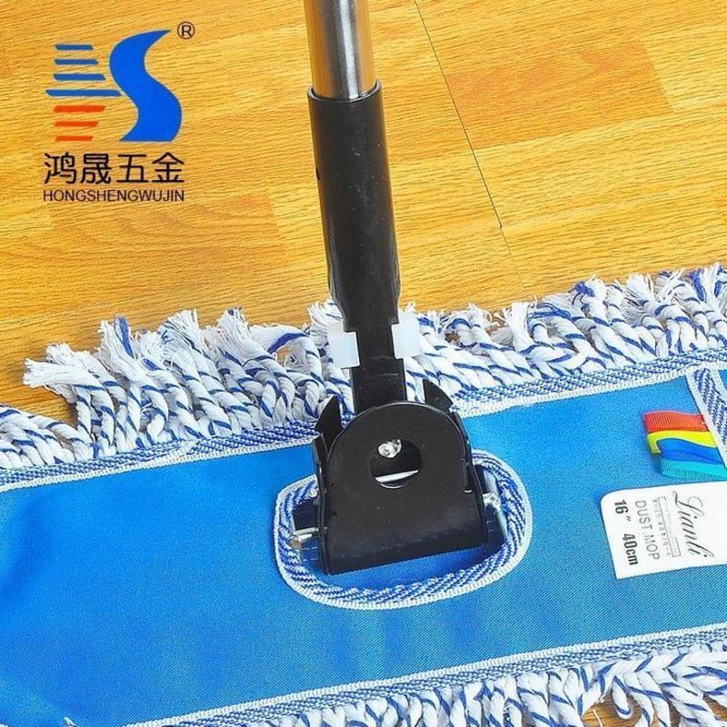 加厚尘推铁夹子 尘推杆排拖把杆配件替换夹头万向连接夹子头 1.2cm夹子
