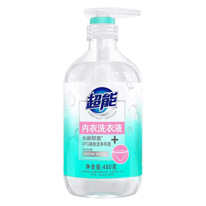 超能洗衣液480g超能内衣洗衣液(CX) 一箱(12瓶)
