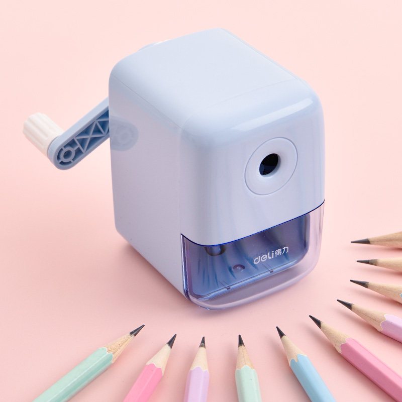 得力(deli)卷笔刀削笔机削笔器手摇学生可爱创意卷笔刀削笔刀卷比起自