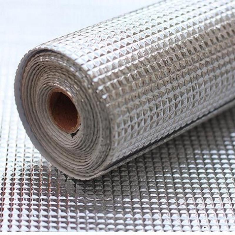 3mx30cm 铝膜防潮橱柜垫 抽屉垫铝箔防油污防水加厚厨房衣柜垫买3卷送