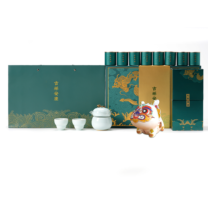 沏一杯茶 龙腾赐福-茶具礼盒套装B款PTQL201B高清大图
