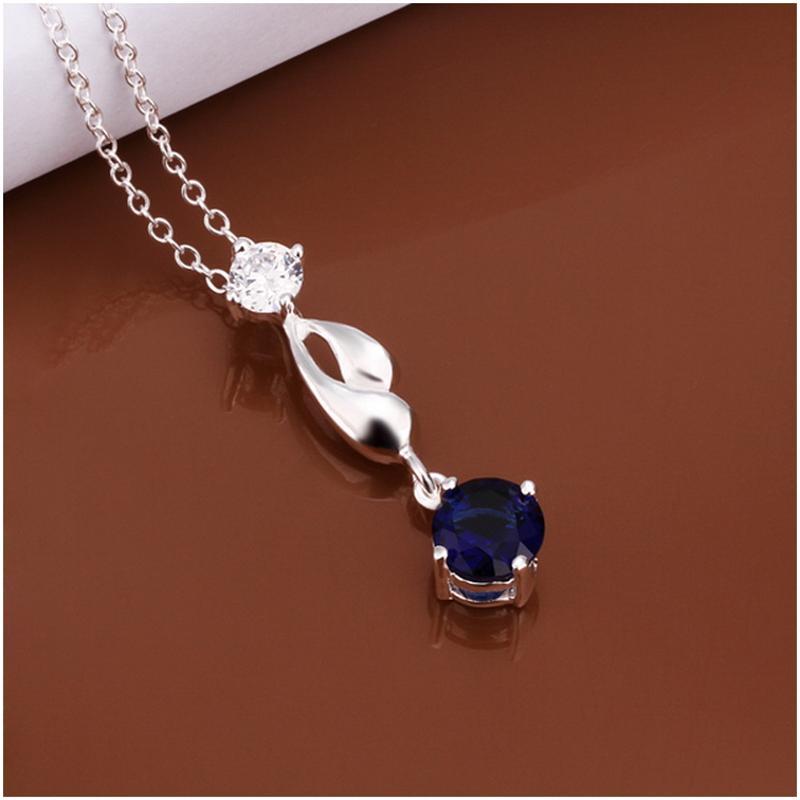 N497 Women Silver Necklace 镀925纯银女项链日韩版锁骨链潮人送女朋友七夕情人节礼物