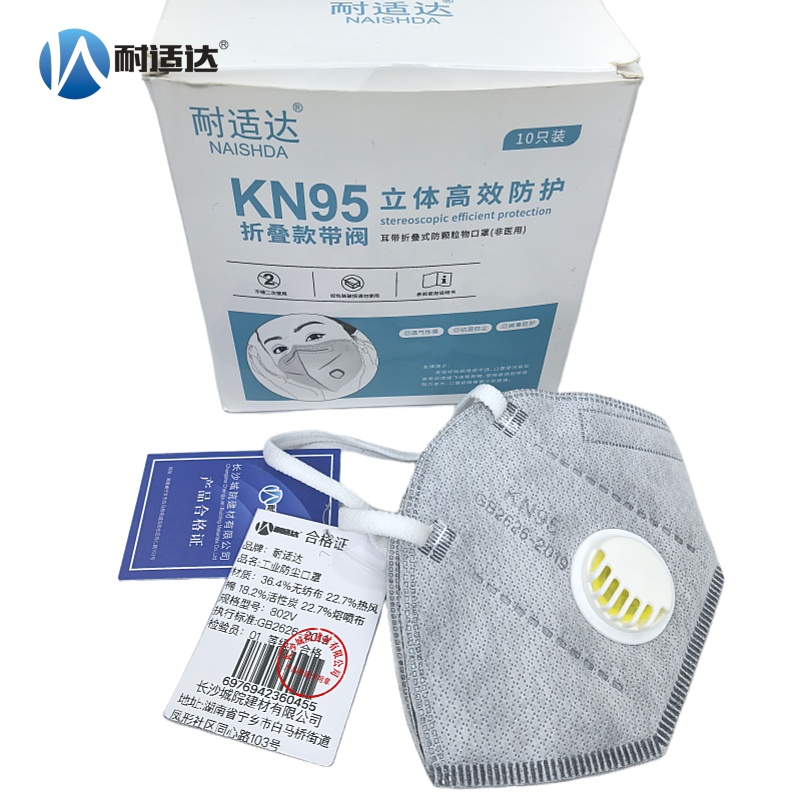 耐适达 KN95劳动防护口罩 802V/只高清大图
