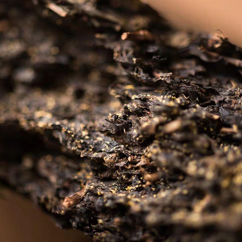 黑茶安化正宗三年陈1000克安化黑茶金花特级茶叶安华一级金花