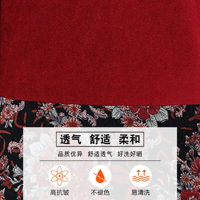 迪鲁奥(DILUAO)老年人秋装女奶奶装60-70岁老年装女妈妈装喜庆婚礼服装婆婆冬装
