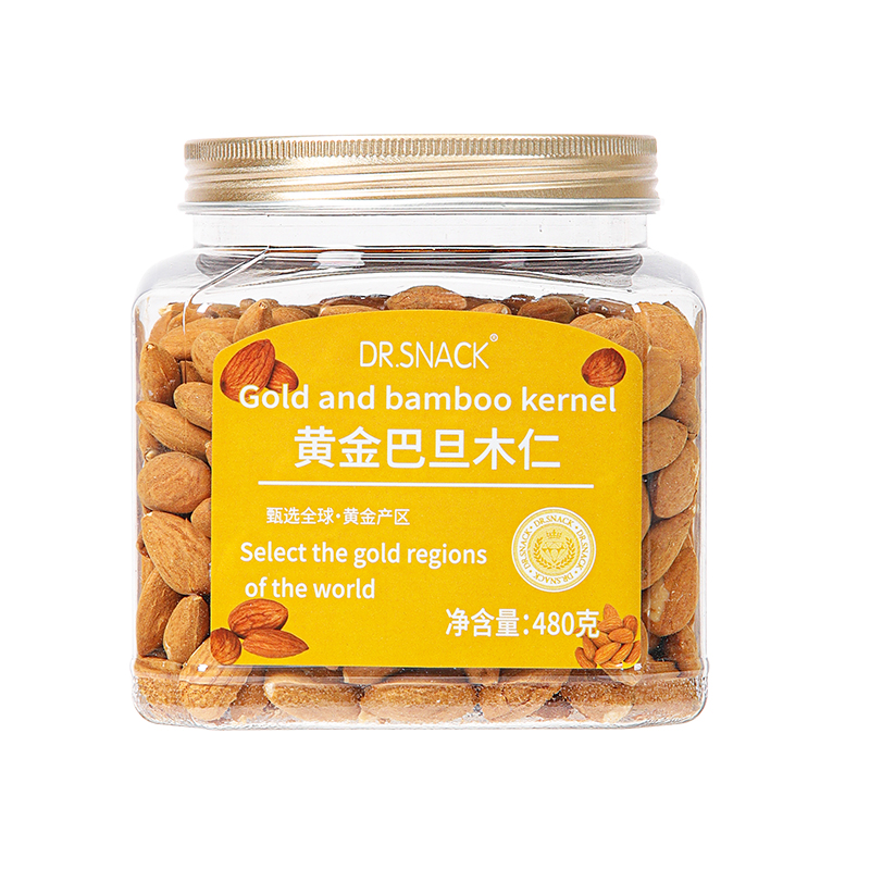 黄金果农DR.SNACK黄金巴旦木仁480克健康零食大罐装美味坚果零食优选高清大图
