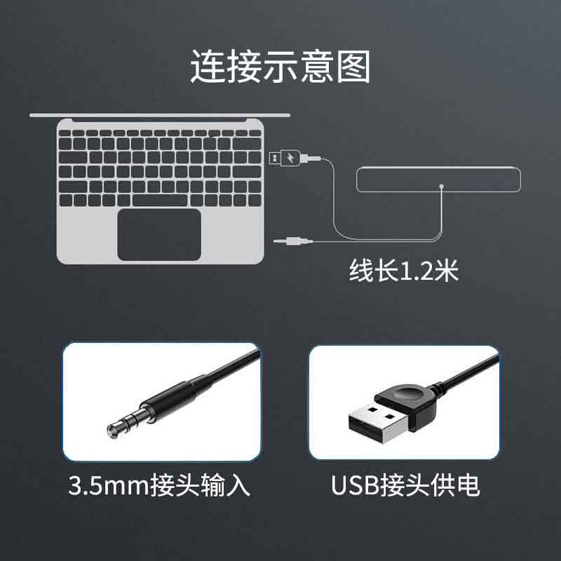 联想(Lenovo)BMS09桌面电脑音响音箱有线 台式机笔记本家用办公室 双喇叭双振膜 金属质感 HiFi立体声