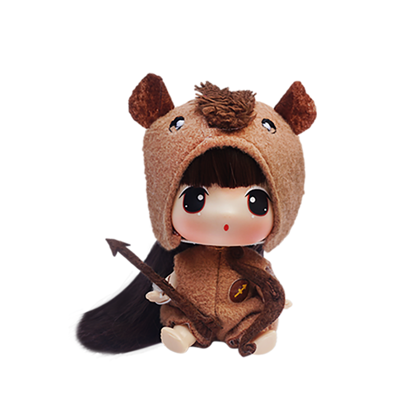 女孩男孩玩具精美礼物冬己9cm十二星座娃娃射手座fde0904