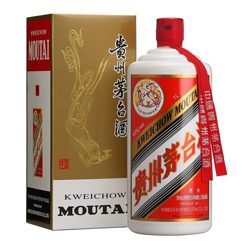贵州茅台 飞天茅台 酱香型白酒53度1L