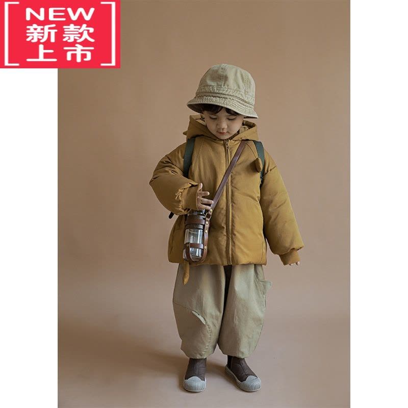 可莉允儿童棉服保暖2022新款洋气男童棉衣冬季加厚宝宝棉袄连帽外套图片