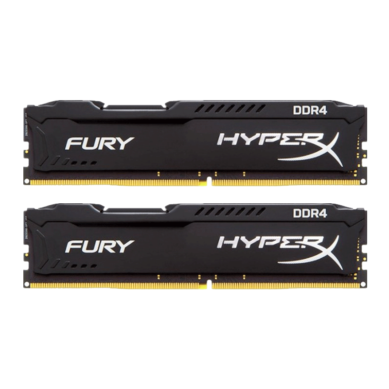 金士顿(Kingston)骇客神条 Fury系列 DDR4 2133 16GB(8GBx2)台式机内存条 黑色