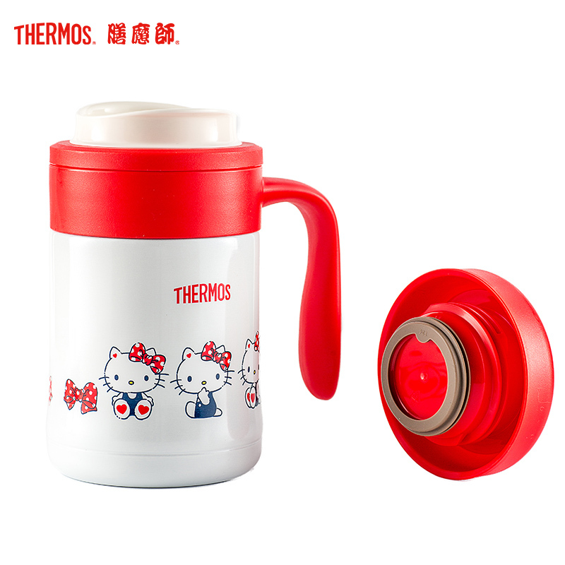 膳魔师,膳魔師(THERMOS)保温杯 TCMG-370 Hello Kitty系列手柄 办公手柄杯 长效保温 通用