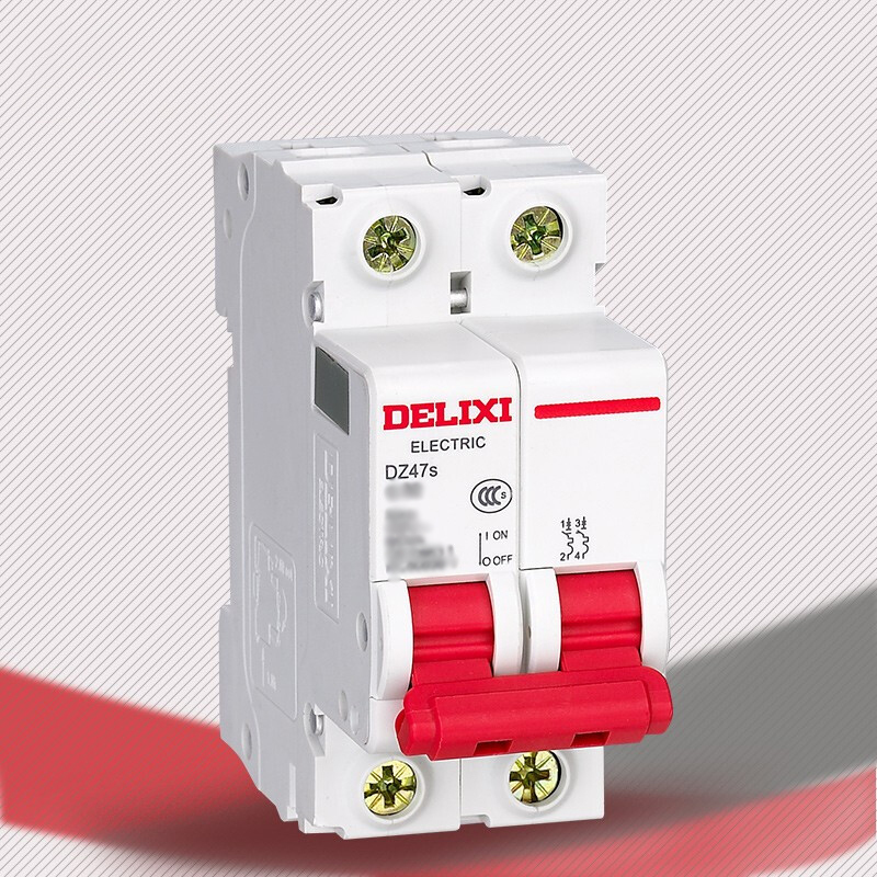 德力西delixi空气开关dz47sc型2p220v63a