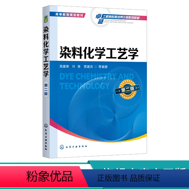 【正版】 染料化学工艺学 第二版 高建荣 典型合成反应与工艺学 功能染料研究进展染料产品创制及工艺设计原理 化学工程技