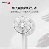 法格(FAGOR) 电风扇 VTR-96B 家用自然风正常风睡眠风摇头台式落地静音扇5档以上遥控控制空气循环扇