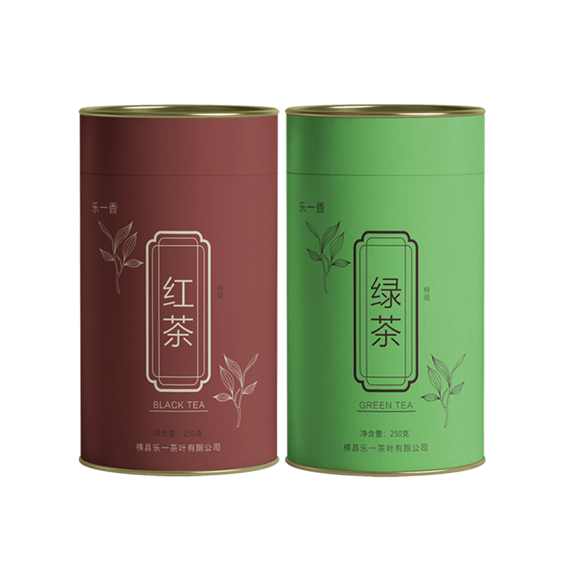 乐一香红茶绿茶500g罐装两罐组合B