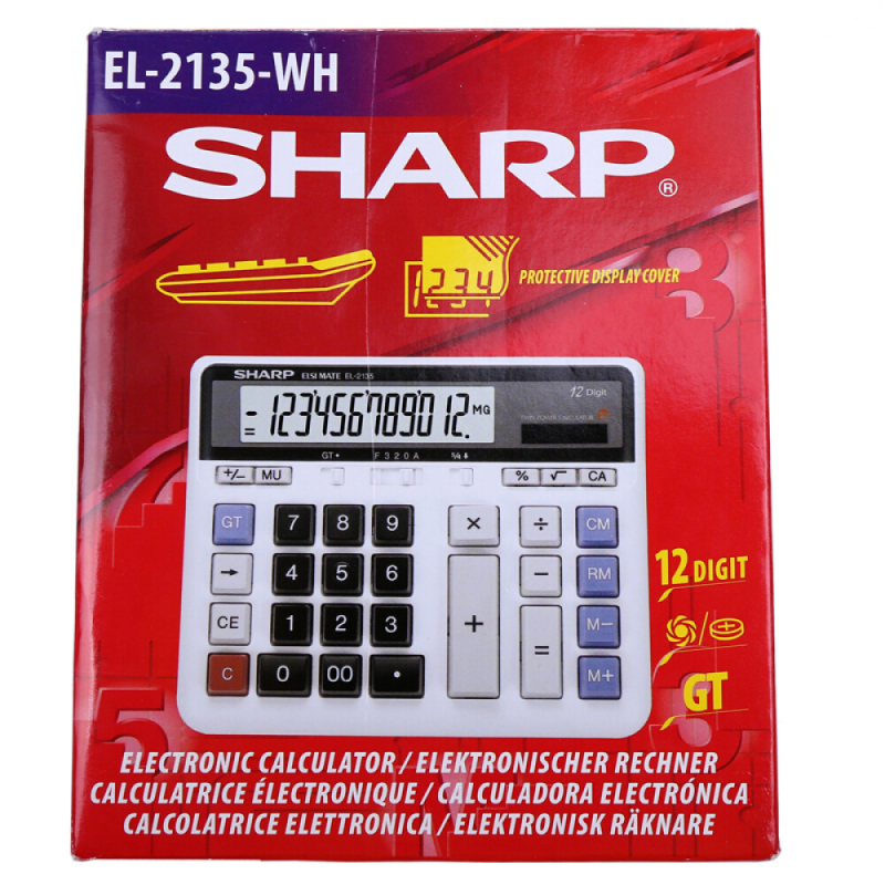 夏普（SHARP）EL-2135 商务办公 计算器 白色 JH