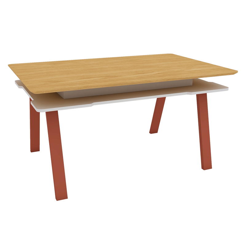 PTZ226 双层钢木桌 1800*900*760mm