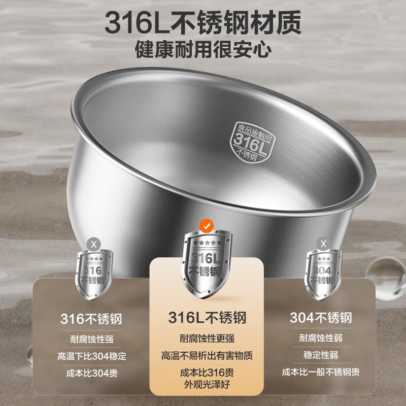 苏泊尔SUPOR IH电磁加热4L电饭煲 玫瑰金不锈钢内胆1.5mm厚 触摸屏控热饭3-6人用1300W大功率高清大图