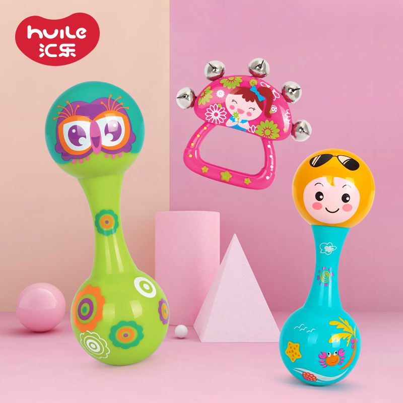 汇乐玩具(HUILE TOYS)创意彩绘奥尔夫乐器组合 999 婴幼儿玩具宝宝手摇铃手鼓沙蛋沙锤响板儿童玩具