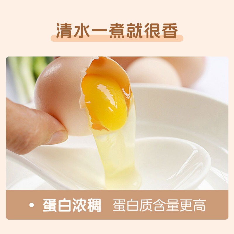 [苏鲜生推荐] 三物纪AA级皖南新鲜土鸡蛋30枚无沙门氏菌橙心鸡蛋营养早餐放心整箱高清大图