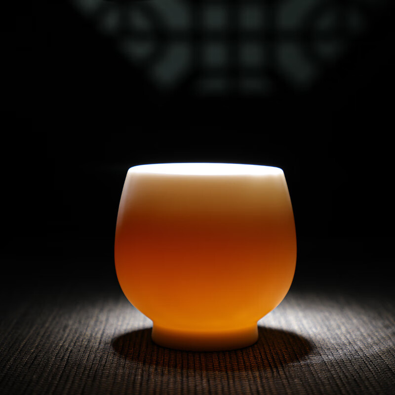 拓牌 素烧羊脂玉瓷 品茗杯 纯白 茶杯轻巧便携耐高温德化窑 TP055高清大图