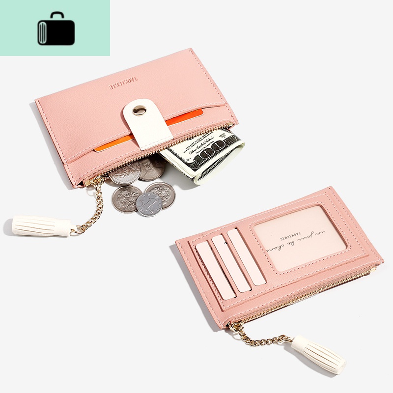 优质款 超薄多功能简约时尚潮学生3卡位零钱包驾驶证卡包女式NEW LAKE高清大图