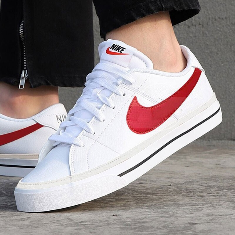 nike耐克板鞋男2021新款白色红勾休闲鞋运动鞋板鞋cu4150105视频