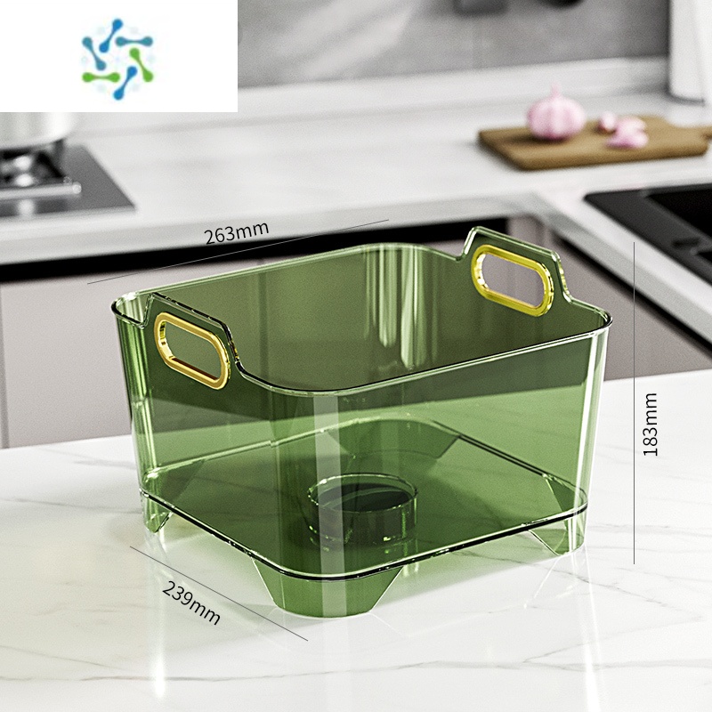 三维工匠厨房洗菜沥水篮子欧式轻奢家用客厅茶几水果盘水槽洗蔬菜盆