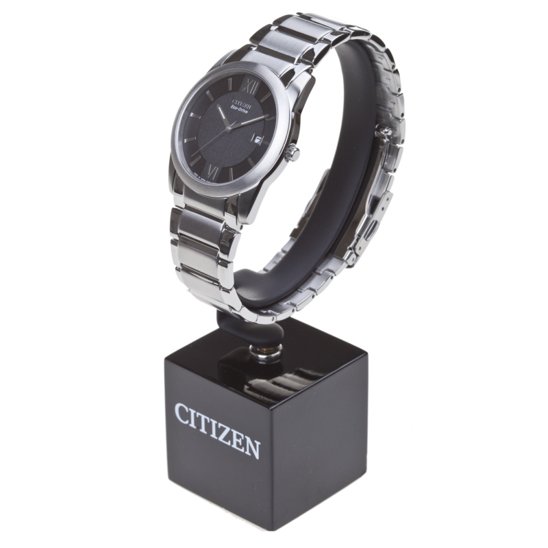 西铁城(CITIZEN)男士光能表 日韩品牌光动能不锈钢表带商务休闲时尚钢带男表 BM6501-53E